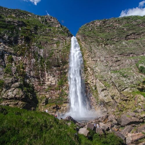 Cachoeira Casca d'Anta vista da parte baixa